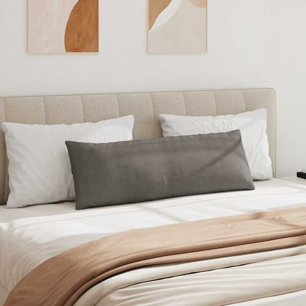 Sofakuddar 2 pcs Ljusgrå 120 x 40 cm Kordread tyg