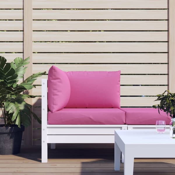 Dynor till pallsoffa 3 st rosa Oxford-tyg