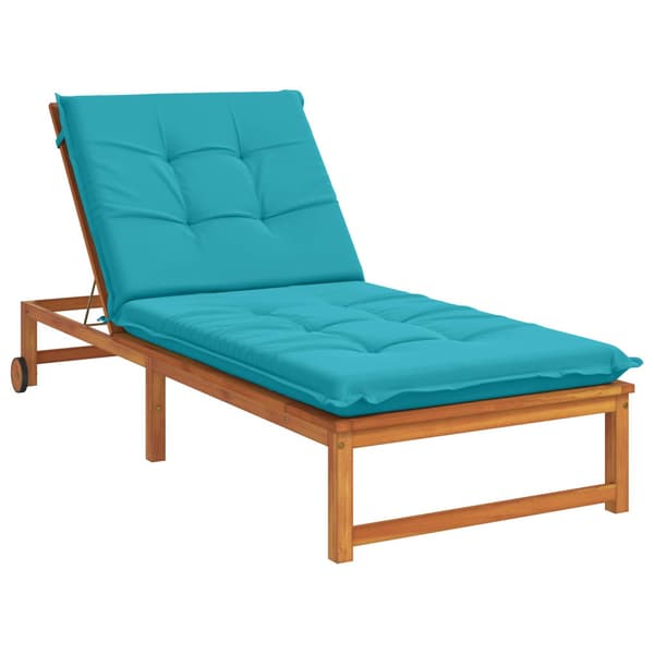 Solstol Kudde GEMERT 100% Polyester Turkos 190 x 80 x 9 cm