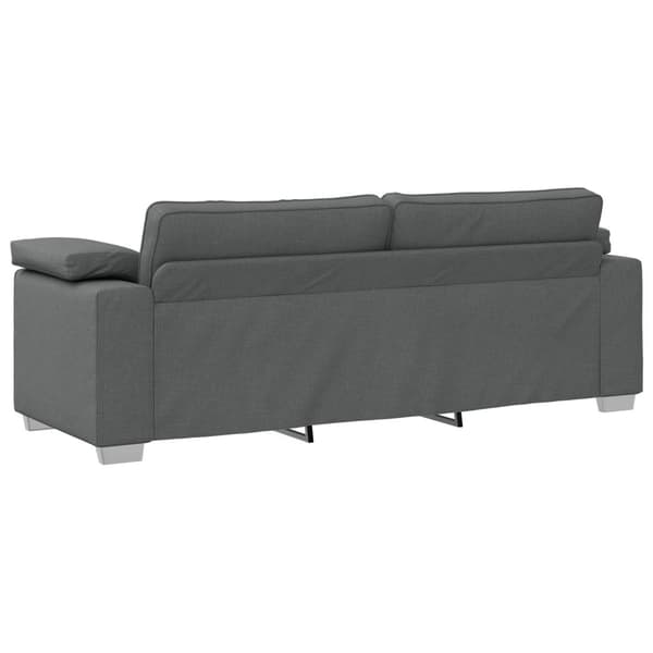 Soffa 2 pcs Mörkgrå 219 x 80 x 82 cm tyg