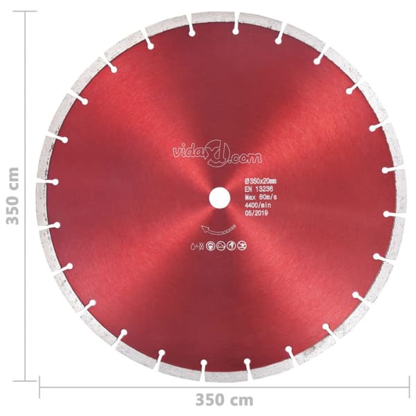 Diamantklinga stål 350 mm