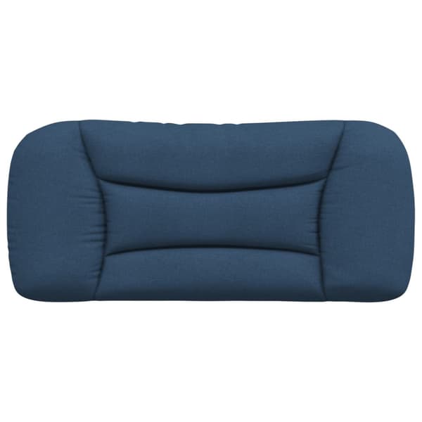 Headboard Cushion "Hvar" Blue 90 cm Fabric