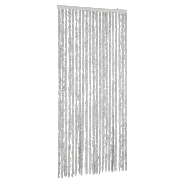 Insektsgardin grå 56x185 cm chenille
