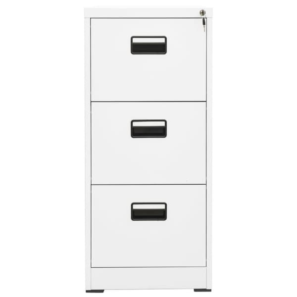 Dokumentskåp vit 46x62x102,5 cm stål