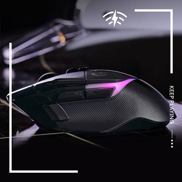 Logitech G G502 X Plus datormöss högerhand RF Trådlös Optisk 25600 DPI