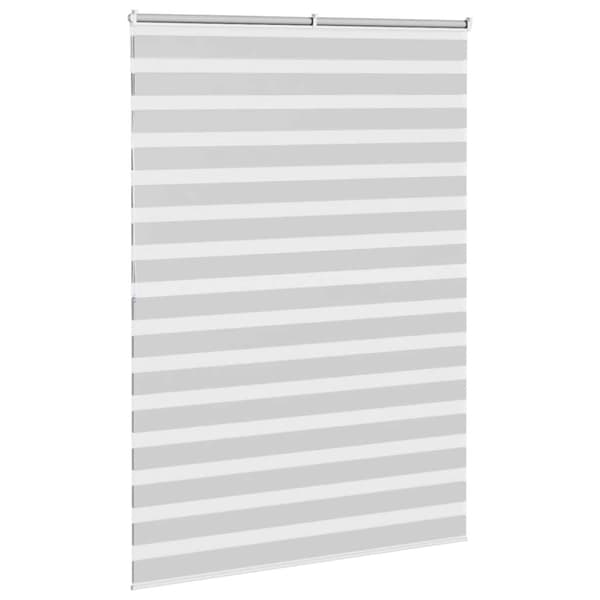 Rullgardin zebra ljusgrå 155x200 cm tyg bredd 150,9cm polyester