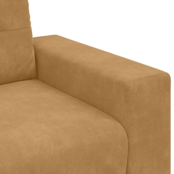 Tvåsitssoffa Brun 160 cm Sammet