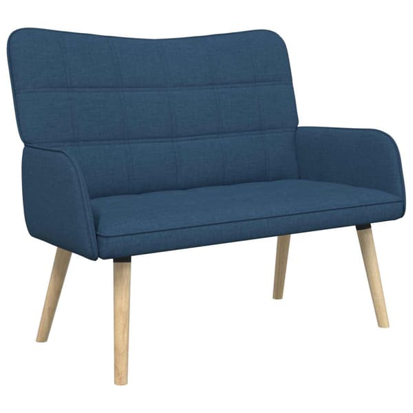 Tvåsitssoffa Blå 115 x 61 x 87 cm tyg