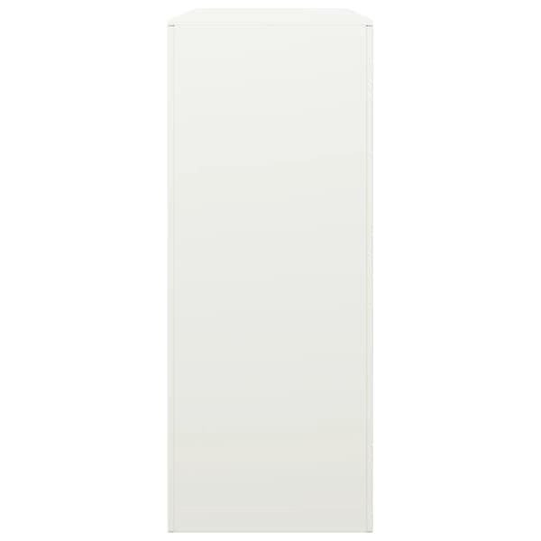 Vedställ vit 100x40x100 cm stål