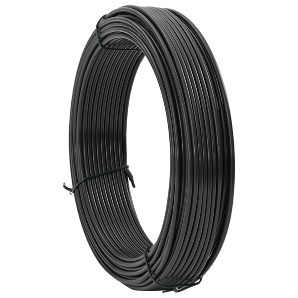 Stängsel binds tråd Antracit 33 m PVC