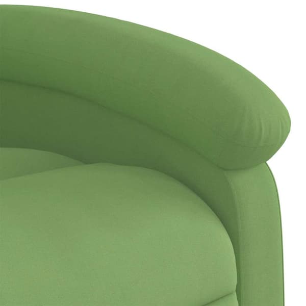 Reclinerfåtölj ljusgrön sammet