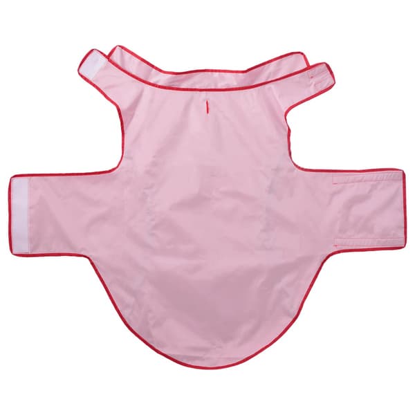 Regnrock för hundar med reflexer polyester röd 3XL