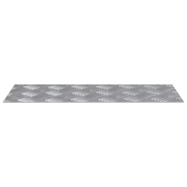 Trappsteg Rektangulär 4 pcs Silver 50 x 20 cm Aluminium