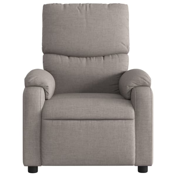 Massagefåtölj taupe tyg
