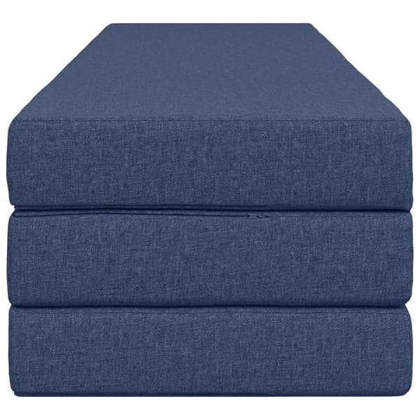Fällbar Soffbed 200 x 67 x 45 cm Blå