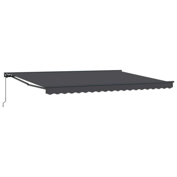 Manuell Utdragbar Markis Antracit 4 × 3,5 m