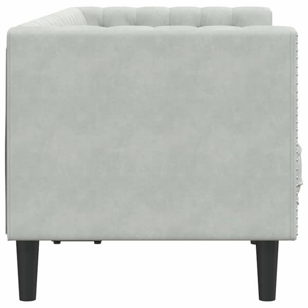Soffa Ljusgrå 174 x 74,5 x 70,5 cm Sammet
