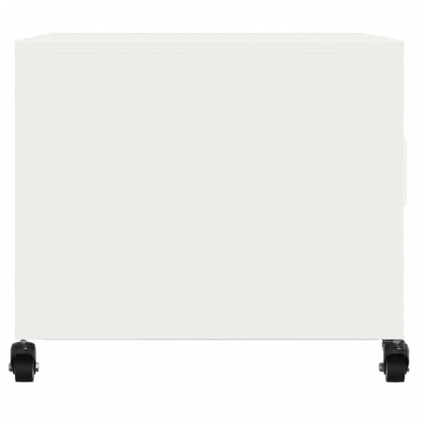 Soffbord vit 68x50x43,5 cm stål