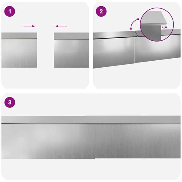 Snigelstaket 8 pcs Silver Galvaniserat Stål