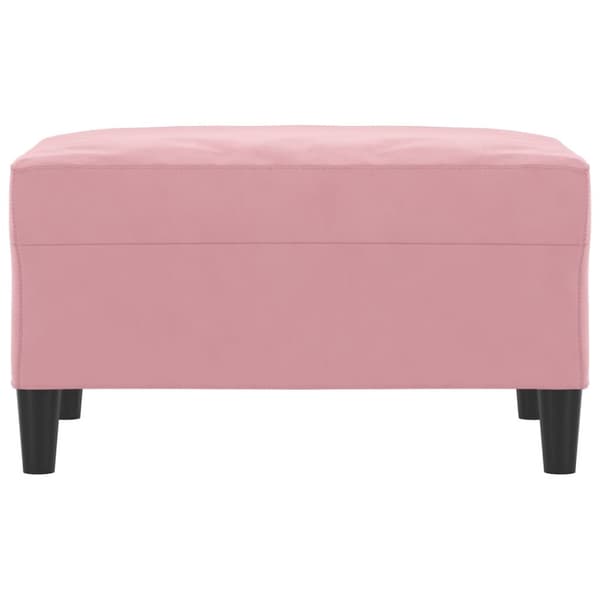 Fotpall Rosa 70x55x41 cm sammet
