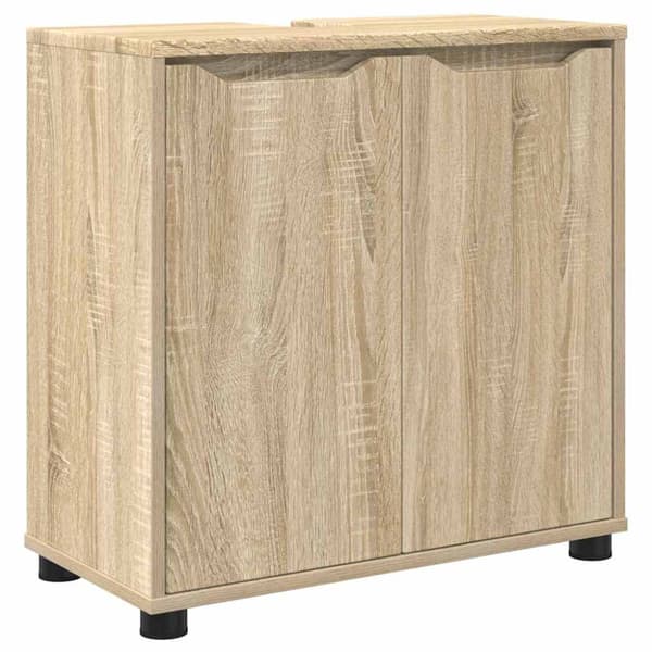 Badrumsvaskskåp Sonoma-ek 60 x 30 x 60 cm Konstruerat trä