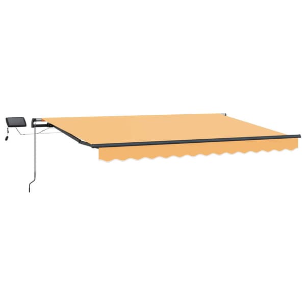 Utfällbar markis Sand 450 × 300 cm tyg