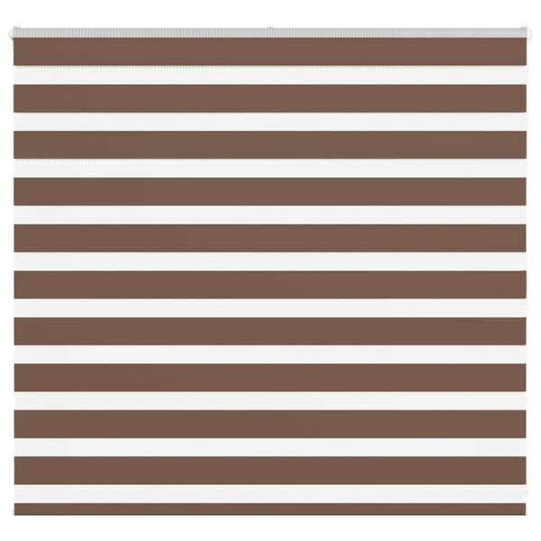 Rullgardin zebra brun 160x100 cm tyg bredd 155,9 cm polyester