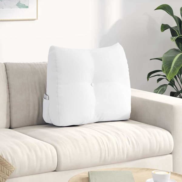 Ryggkudde Vit 60 x 24 x 50 cm tyg