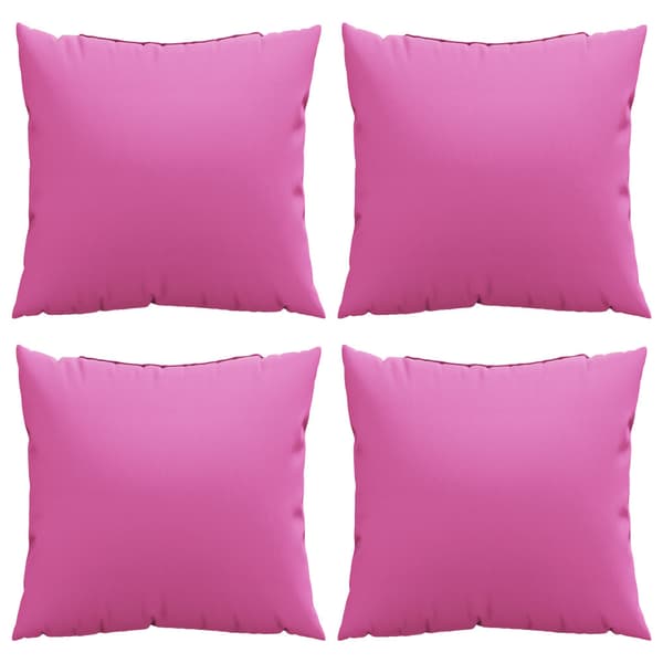 Spridda Kuddar Enfärgad 4 pcs Rosa 60 x 60 cm Polyester Tyg