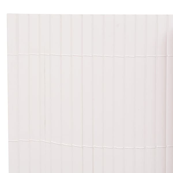Trädgårdsstängsel Vit 150 x 500 cm PVC