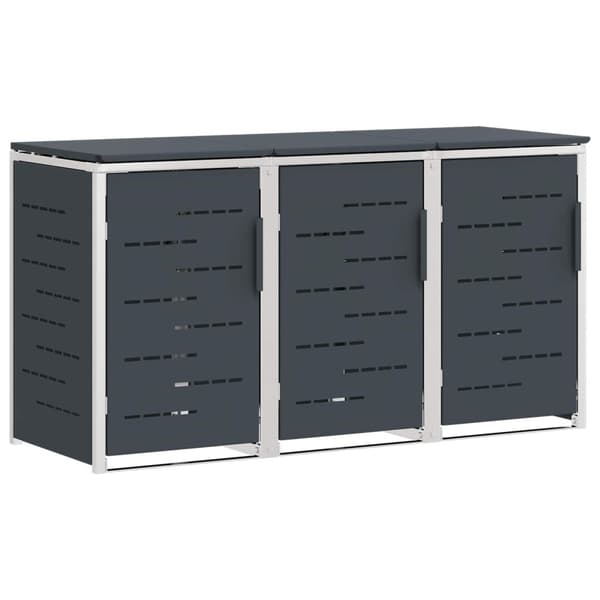 Sopcontainerförvar Antracit 207 x 77,5 x 112,5 cm