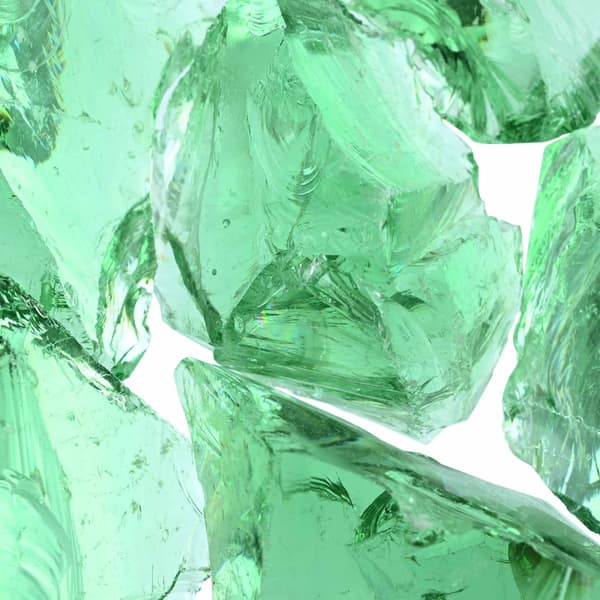 Trädgårdsstenar Ljusgrön 12 cm Glas