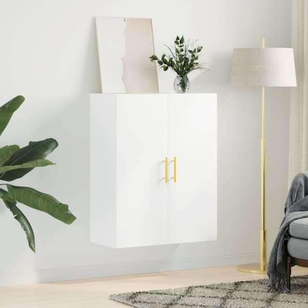 Väggskåp vit 69,5x34x90 cm