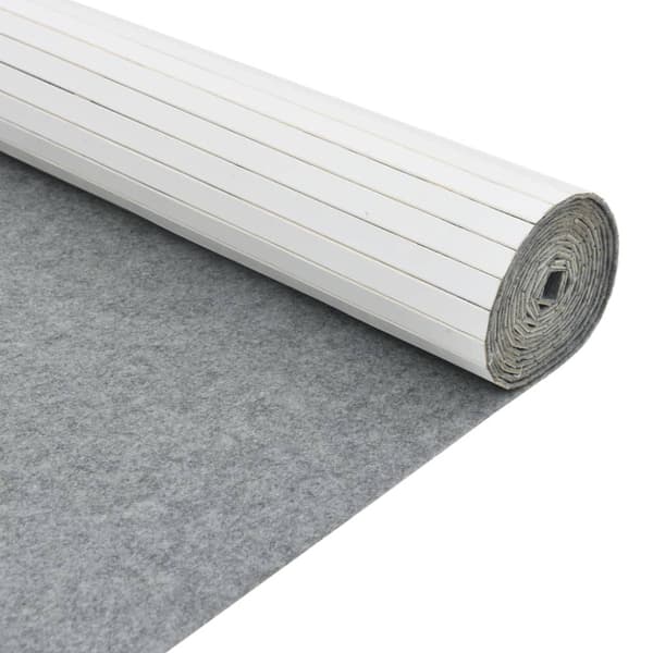 Rumsavdelare vit bredd 400 cm höjd 165 cm bambu