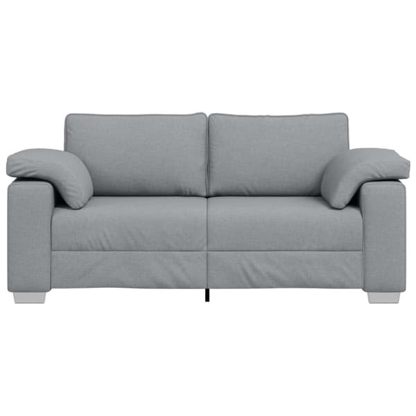 Tvåsitssoffa Ljusgrå 180 cm tyg