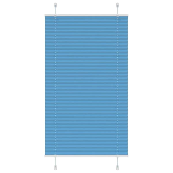 Plisserad persienn blå 70x150 cm tyg bredd 69,4 cm polyester