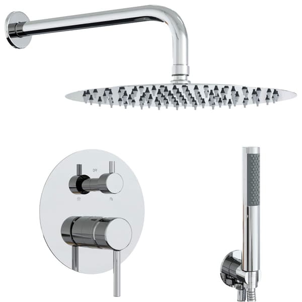 Dold duschsystem (Rund) Silver Rostfritt stål 201