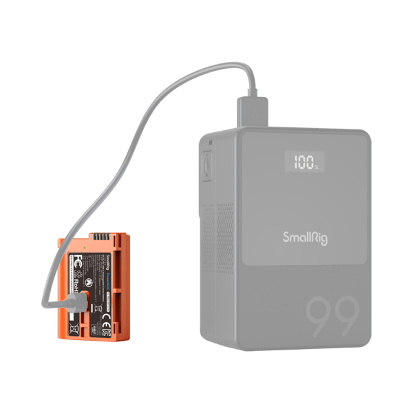 SmallRig 4966 EN-EL15c USB-C Rechargeable Camera Battery Orange