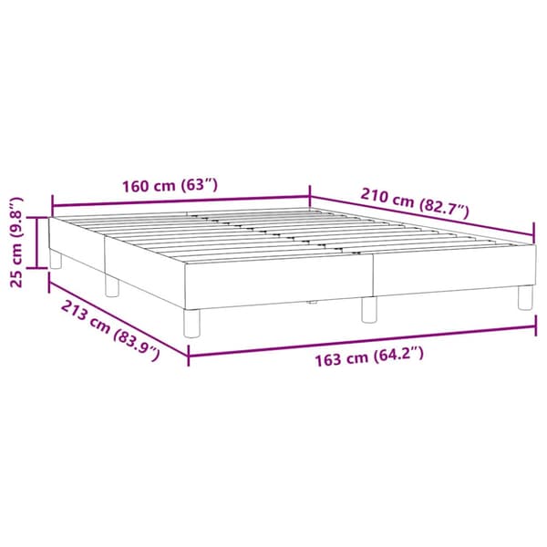Sängram utan madrass rosa 160x210 cm sammet