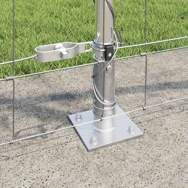 Stängselstolpe Galvaniserad 25 x 0,8 m Stål