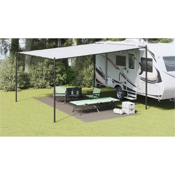 Tältmatta Ljusgrå 550 x 250 cm polyeten
