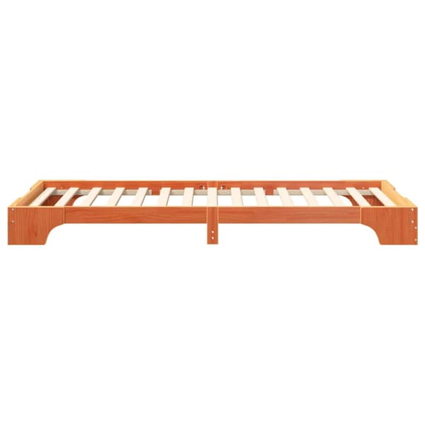 Sängram Brun 100 x 220 cm Massiv furu
