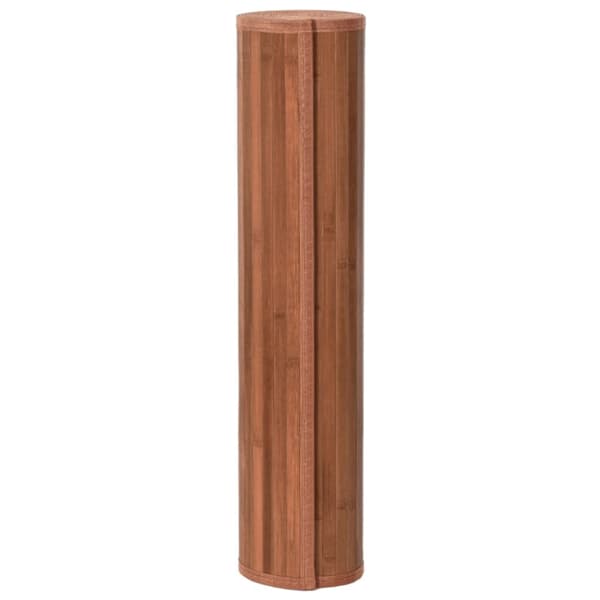 Matta rektangulär brun 80x1000 cm bambu