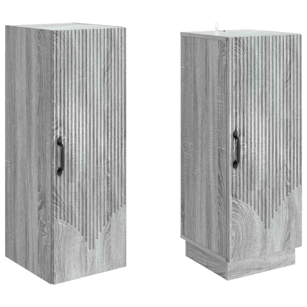 Skåpset 2 pcs Grå Sonoma Konstruerat trä