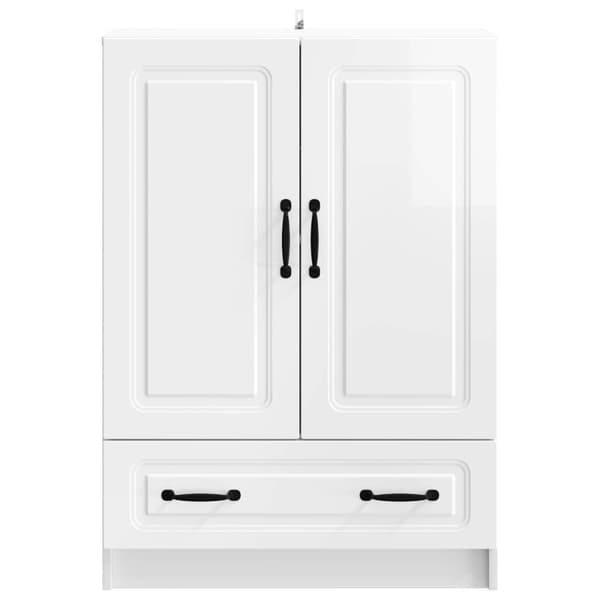 Sideboard Vit högglans 66 x 34,5 x 92 cm Konstruerat trä