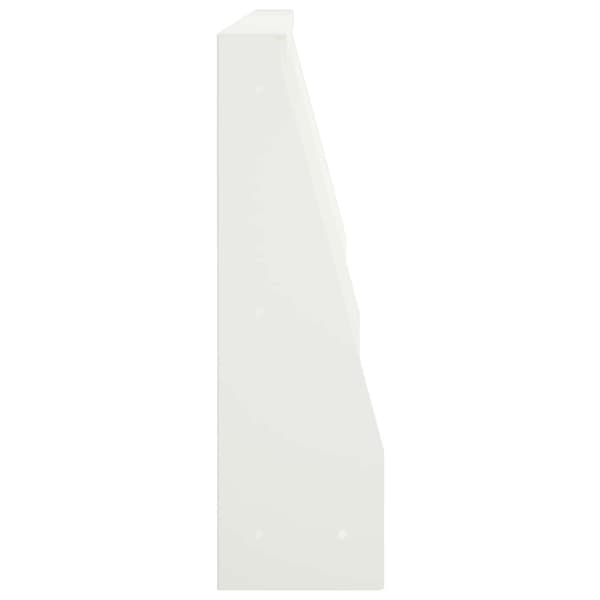 Stödvägg 2 st 80 x 12 x 30 cm Stål Vit