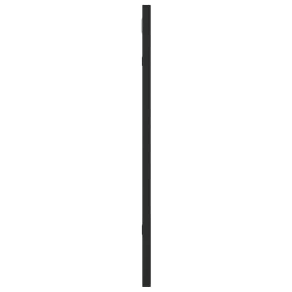 Väggspegel svart 40x50 cm rektangulär järn