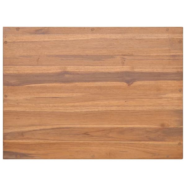 Väggmonterad badrumskommod 60x45x30 cm massiv teak