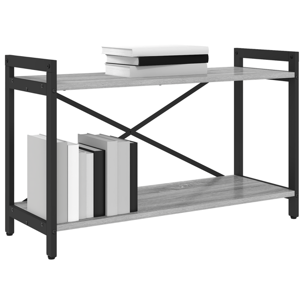 Hyllsystem Grå sonoma 80 x 30 x 50 cm Konstruerat trä