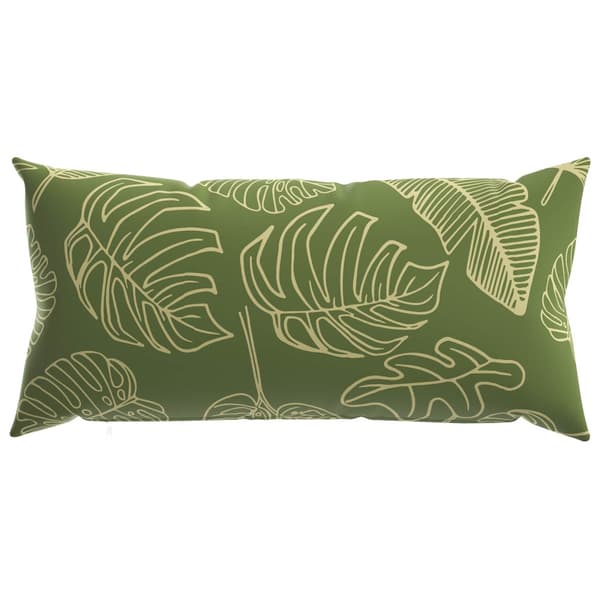 Kuddöverdrag 2 st HEERLEN Bladdesign 40 x 80 cm Polyester